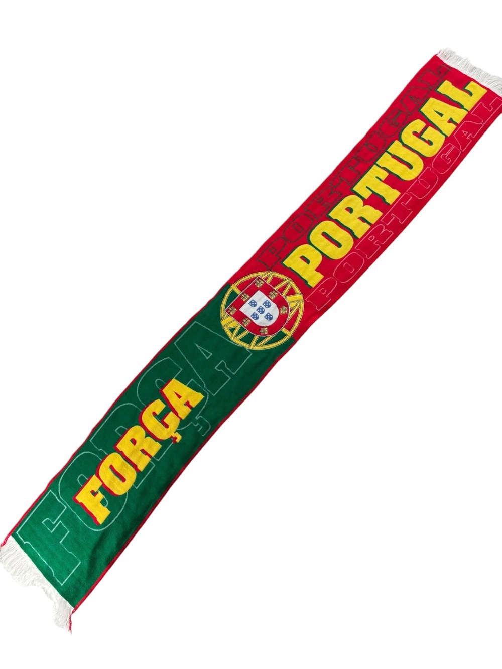 Portugal Soccer Scarf Red Green Força Portugal World Cup Fan Supporter Scarf